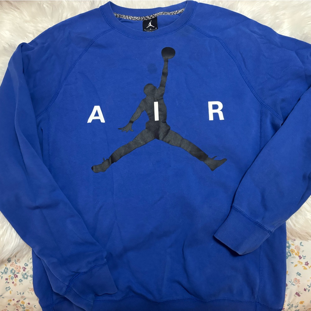 Jordan Blue and Black Men's Sweater